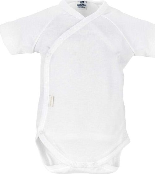 Body Manica Corta Incrociato Interlock Taglia 3 Tencel Bianco Moda/Prima infanzia/Abbigliamento/Bambino 0-24/Tutine e body/Body La Casa Del Bebè - Napoli, Commerciovirtuoso.it