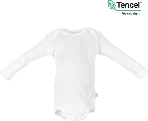 Body Manica Lunga Taglia 24 Tencel Bianco Moda/Prima infanzia/Abbigliamento/Bambino 0-24/Tutine e body/Body La Casa Del Bebè - Napoli, Commerciovirtuoso.it