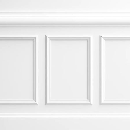 *STOCK FOLLI* Profilo a soffitto o boiserie in Polimeri Bianco RAL 9016 verniciabile 50X17mm (Prezzo al metro)