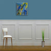 Kit 2 metri di parete Boiserie PREMIUM Decorativa (senza pannelli, solo estetica) in polimeri bianca (L200xH120) verniciabile
