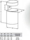 BOLIS-ITALIA---2-REGGIMENSOLA-PER-VETRO-BASKET-CM.5-BIANCO