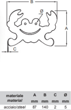 BOLIS-ITALIA---APPENDINO-GRANKIO-IN-ACCIAIO-ROSA