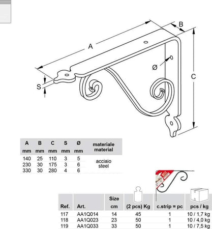 BOLIS-ITALIA---REGGIMENSOLA-TOSCANIA-CM-23-FINITURA-ORO-MARTELLATO.