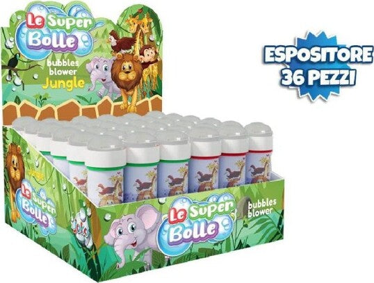 Bolle-Di-Sapone-Giungla-Jungle-Confezione-36-Flaconi-Da-50ml-Gadget-Party-806611