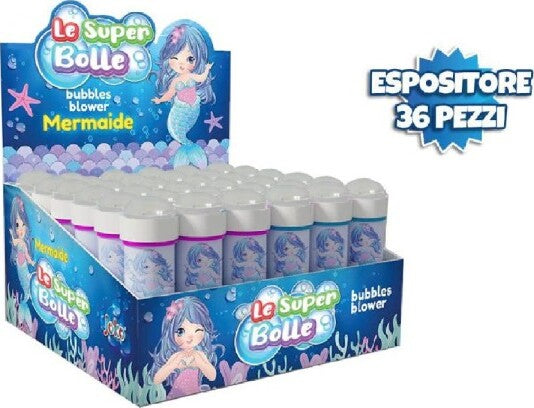 Bolle-Di-Sapone-Sirenetta-36pezzi-Flacone-50ml-Regalini-Per-Feste-Bambine-806581