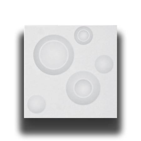 €0,79 Pannello in fibra naturale a parete 3D, rivestimento di lusso 3D 30X30cm BIANCO verniciabile BOLLE Eternal Parquet