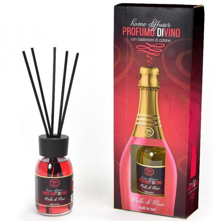 Diffusore di essenza "Profumi di vino" con bacchetti in cotone profumatore per ambienti da 125 ml
