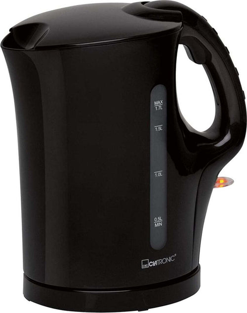 Bollitore, 1.7 lt, 200 W, Nero Acciaio inossidabile senza filo Clatronic WK 3445