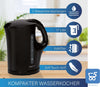 Bollitore, 1.7 lt, 200 W, Nero Acciaio inossidabile senza filo Clatronic WK 3445