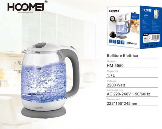 Bollitore Elettrico 1.7 Litri 2200 Watt Hm-5550 Scalda Acqua Te' Tisane Casa, arredamento e bricolage > Elettrodomestici > Bollitori Trade Shop italia - Napoli, Commerciovirtuoso.it