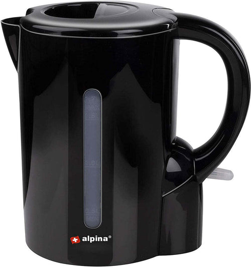 Bollitore Elettrico 1,7Lt 2200W Acqua Calda Cordless con Indicatore Livello Nero
