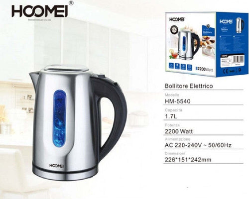 Bollitore Elettrico 2200 Watt 1.7 Litri Hm-5540 Per Tisane E Bevande Calde Casa e cucina/Elettrodomestici per la cucina/Bollitori e erogatori d'acqua calda/Bollitori Trade Shop italia - Napoli, Commerciovirtuoso.it