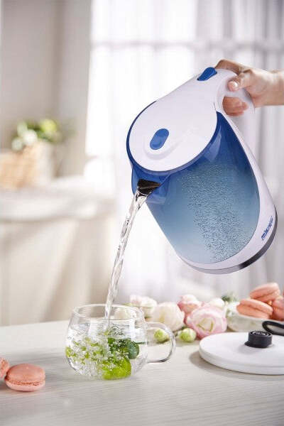 Bollitore-Elettrico-A-Caraffa-1,7-Litri-Per-Te'-Infusi-2200w-In-Acciaio-Inox