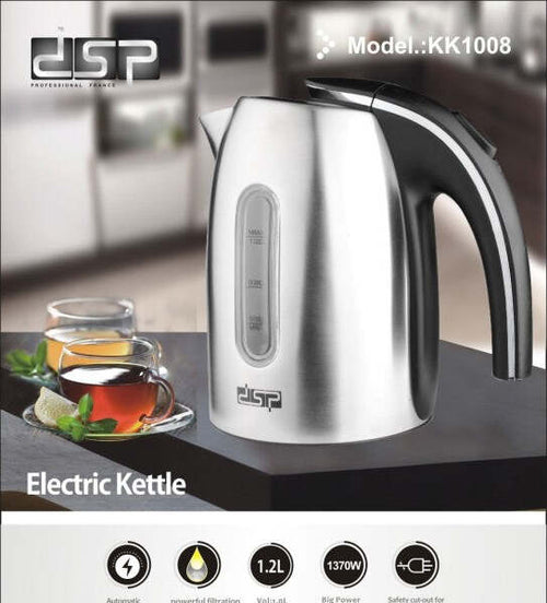 Bollitore-Elettrico-A-Caraffa-Da-1,2lt-In-Acciaio-Inox-Per-Te'-E-Infusi-1370w