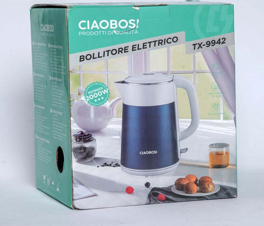 Bollitore Elettrico In Acciaio Inox 2 Litri 2000w Acqua Ufficio Viaggi Tx-9942 Casa e cucina/Elettrodomestici per la cucina/Bollitori e erogatori d'acqua calda/Bollitori Trade Shop italia - Napoli, Commerciovirtuoso.it