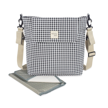 Borsa Fasciatoio Walking Mum I Love Vichy Pasito a Pasito Nera