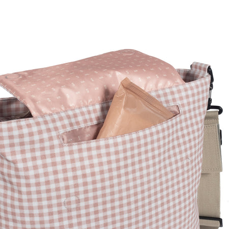 Borsa fasciatoio Walking Mum I Love Vichy Pasito a Pasito Rosa