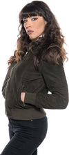 Bomber-Donna---Bomber-Donna-Verde-in-vera-pelle-camoscio