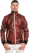 Bomber-Kway---Bomber-Uomo-Bordeaux-in-vera-pelle