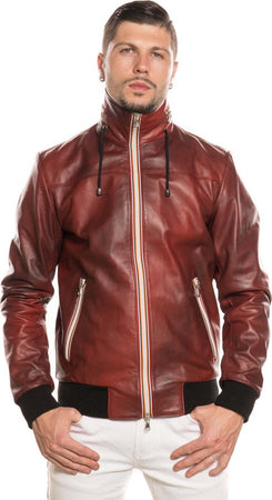 Bomber-Kway---Bomber-Uomo-Bordeaux-in-vera-pelle