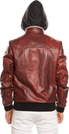 Bomber-Kway---Bomber-Uomo-Bordeaux-in-vera-pelle