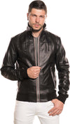 Bomber-Kway---Bomber-Uomo-Nero-in-vera-pelle