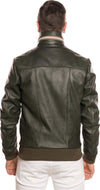 Bomber-Kway---Bomber-Uomo-Verde-in-vera-pelle