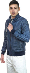 Bomber-Napoli---Bomber-Uomo-Blu-in-vera-pelle