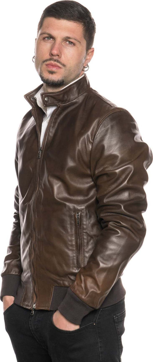 Bomber-Napoli---Bomber-Uomo-Marrone-in-vera-pelle