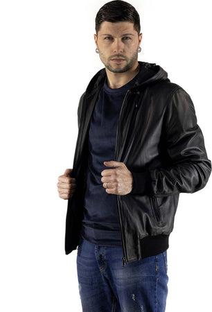 Bomber-Napoli-Cap---Bomber-Uomo-Nero-in-vera-pelle