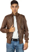 Bomber-Uomo---Bomber-Uomo-Cuoio-in-vera-pelle