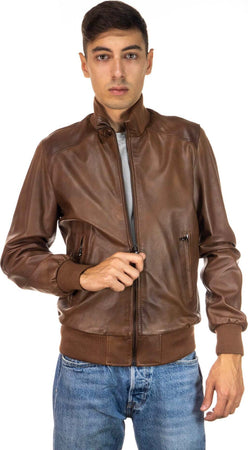 Bomber-Uomo---Bomber-Uomo-Cuoio-in-vera-pelle