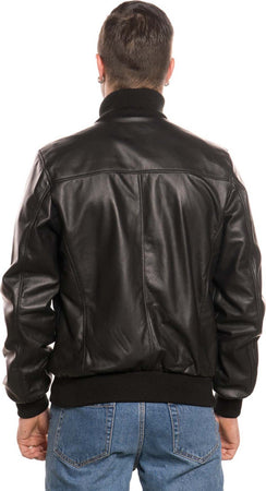 Bomber-Uomo---Bomber-Uomo-Nero-in-vera-pelle