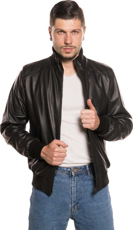 Bomber-Uomo---Bomber-Uomo-Nero-in-vera-pelle