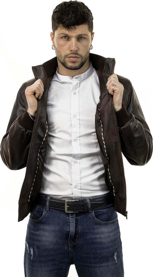 Bomber-Uomo---Bomber-Uomo-Testa-di-Moro-in-vera-pelle