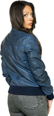 Bomber-Vittoria---Bomber-Donna-Blu-in-vera-pelle