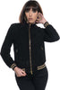Bomber-Vittoria---Bomber-Donna-Nero-in-vera-pelle-Camoscio