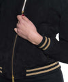 Bomber-Vittoria---Bomber-Donna-Nero-in-vera-pelle-Camoscio