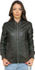 Bomber-Vittoria---Bomber-Donna-Verde-in-vera-pelle