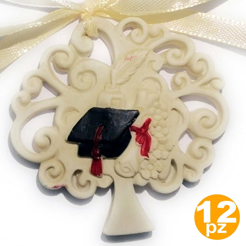 BOMBONIERA ALBERO DELLA VITA LAUREA CAPPELLO PIUMA CALAMAIO CERAMICA APPENDINO Casa e cucina/Hobby creativi/Materiali per hobby creativi/Forniture per feste/Bomboniere Trade Shop italia - Napoli, Commerciovirtuoso.it