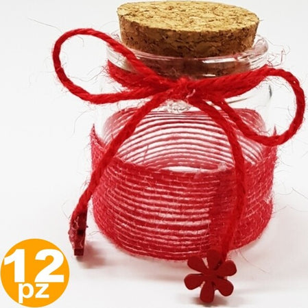 Bomboniera Ampolla Colore Rosso In Vetro Con Tappo Sughero Nastro Porta Confetti Casa e cucina/Hobby creativi/Materiali per hobby creativi/Forniture per feste/Bomboniere Trade Shop italia - Napoli, Commerciovirtuoso.it