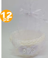 12 BOMBONIERA BOMBONIERE CESTINO BIANCO SACCHETTO PORTA CONFETTI RISO MATRIMONIO Casa e cucina/Hobby creativi/Materiali per hobby creativi/Forniture per feste/Bomboniere Trade Shop italia - Napoli, Commerciovirtuoso.it