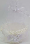 Bomboniera-Bomboniere-Cestino-Bianco-Sacchetto-Porta-Confetti-Riso-Matrimonio