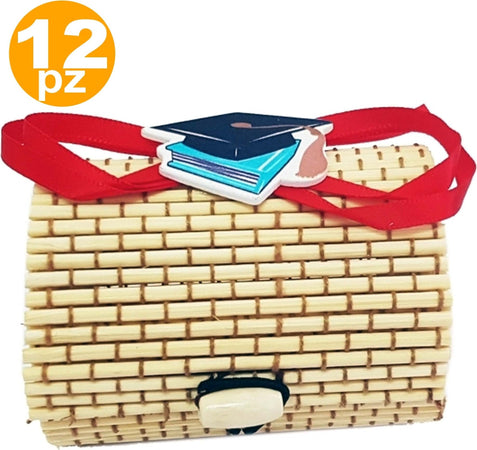 BOMBONIERA BOMBONIERE SCATOLINA LEGNO BAMBU CAPPELLO TESI PORTA CONFETTI LAUREA Casa e cucina/Hobby creativi/Materiali per hobby creativi/Forniture per feste/Bomboniere Trade Shop italia - Napoli, Commerciovirtuoso.it