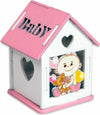 Bomboniera-In-Legno-Casetta-Con-Tetto-Apribile-Per-Nascita-Battesimo-Bimba-Rosa