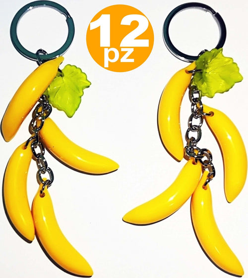 12 BOMBONIERA PENDENTE 3 BANANE PORTA CHIAVI CHIAVE COMPLEANNO 18 ANNI COMUNIONE Casa e cucina/Hobby creativi/Materiali per hobby creativi/Forniture per feste/Bomboniere Trade Shop italia - Napoli, Commerciovirtuoso.it
