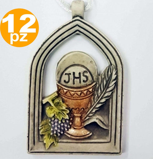 12 BOMBONIERA COMUNIONE CALICE ARCO SIMBOLO SACRO EUCARESTIA CERAMICA APPENDINO Casa e cucina/Hobby creativi/Materiali per hobby creativi/Forniture per feste/Bomboniere Trade Shop italia - Napoli, Commerciovirtuoso.it