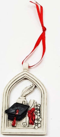 BOMBONIERA PERGAMENA ARCO LAUREA CAPPELLO CALAMAIO FORTUNA ROSSO BIANCO APPENDINO Casa e cucina/Hobby creativi/Materiali per hobby creativi/Forniture per feste/Bomboniere Trade Shop italia - Napoli, Commerciovirtuoso.it