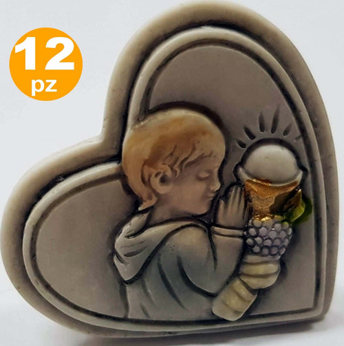 12 BOMBONIERE CUORE COMUNIONE BAMBINO EUCARESTIA BIANCO CERAMICA SOPRAMMOBILE Casa e cucina/Hobby creativi/Materiali per hobby creativi/Forniture per feste/Bomboniere Trade Shop italia - Napoli, Commerciovirtuoso.it