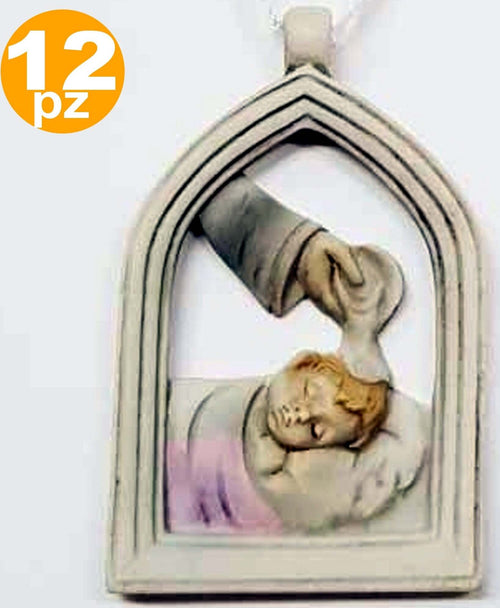 12 BOMBONIERE BATTESIMO BAMBINA ARCO SIMBOLO SACRO ACQUA SANTA CERAMICA APPENDINO Casa e cucina/Hobby creativi/Materiali per hobby creativi/Forniture per feste/Bomboniere Trade Shop italia - Napoli, Commerciovirtuoso.it